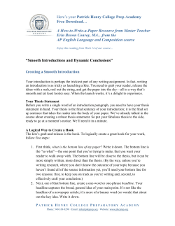 Here`s your Patrick Henry College Prep Academy Free