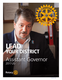 Lead Your District: Assistant Governor