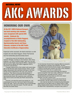 AKC Awards - Alaskan Malamute Club of America