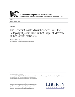The Greatest Constructivist Educator Ever