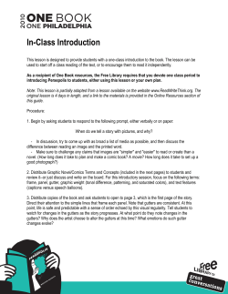 In-Class Introduction - Free Library of Philadelphia
