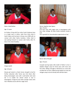 Name: AbuiPiokDau Age: 21 years An Orphan