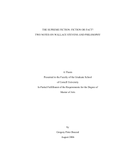 stevens master`s thesis complete