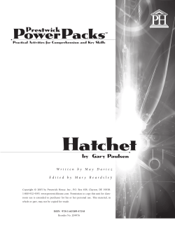 Hatchet - PowerPack Sample PDF