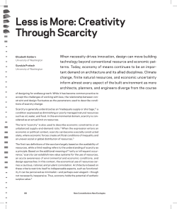 less is more: creativity through scarcity