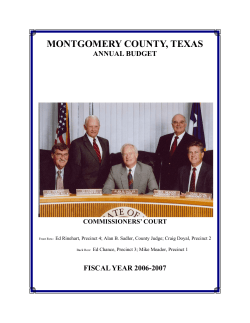 MONTGOMERY COUNTY, TEXAS
