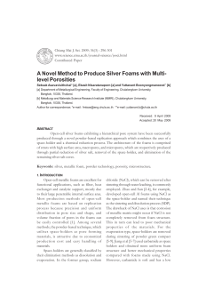 A Novel Method to Produce Silver Foams with Multi