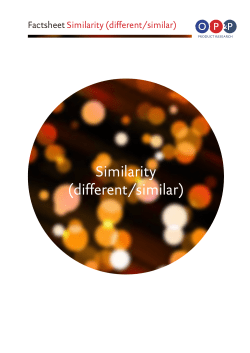 Similarity (different/similar)