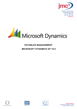 payables management microsoft dynamics gp 10