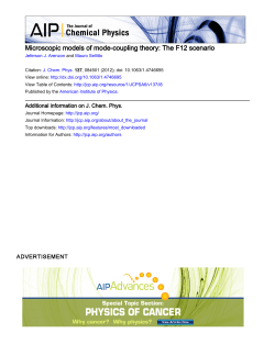 Microscopic models of mode-coupling theory: The F12 - if
