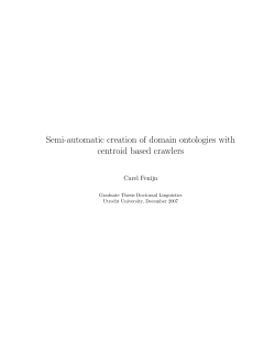 Semi-automatic creation of domain ontologies with centroid based