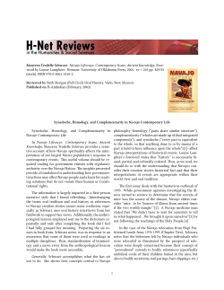 Synedoche, Homology, and Complementarity in Navajo - H-Net