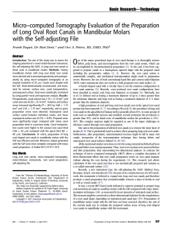 Micro-computed Tomography Evaluation of the Preparation of Long