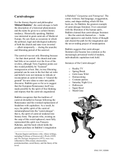 Carnivalesque - public.asu.edu