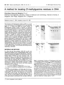 A method for locating O6-methylguanine