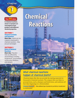 Chemical Reactions - North Allegheny School District