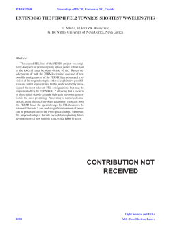Extending the FERMI FEL2 towards Shortest Wavelengths