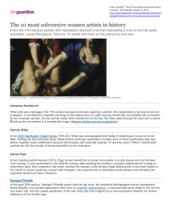 The 10 most subversive women artists in history