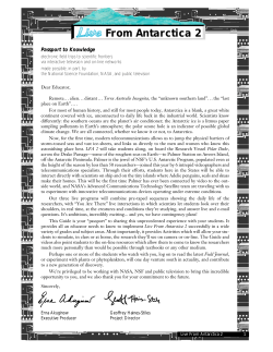 From Antarctica 2 - Passport to Knowledge