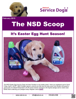February 2015 Issue - National Service Dogs