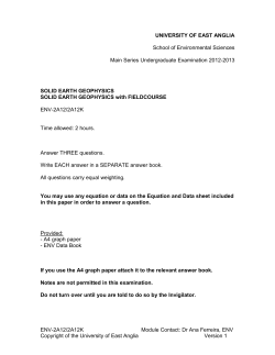 UNIVERSITY OF EAST ANGLIA