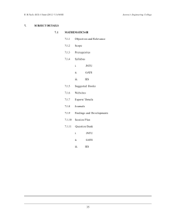 35 35 7. SUBJECT DETAILS 7.1 MATHEMATICS