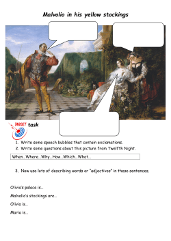 Malvolio in his yellow stockings