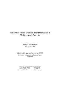 Paper - CESifo Economic Studies