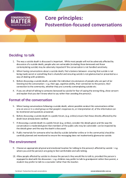 Core principles - Conversations Matter