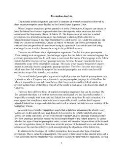 Premption Assignment