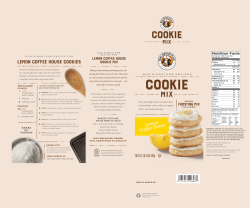 Lemon Coffee house Cookies