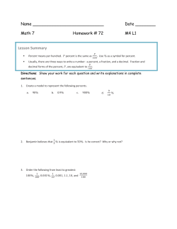 Math 7 Homework # 72 M4 L1