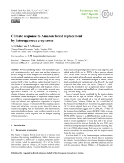 Climate response to Amazon forest replacement by heterogeneous
