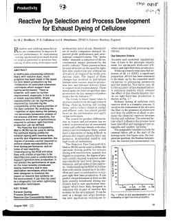 Reactive Dye Selection and Process