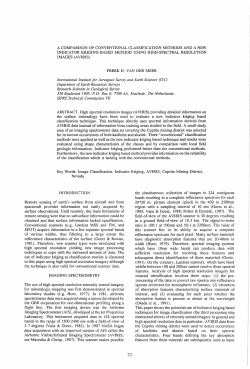 a comparison of conventional classification methods and a