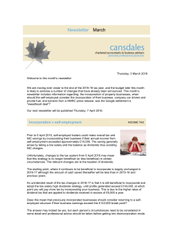 March 2016 - Cansdales