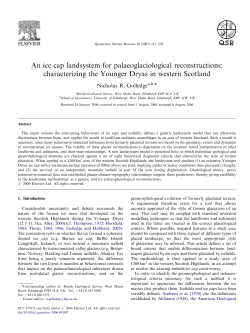 An ice cap landsystem for palaeoglaciological reconstructions