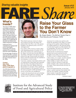 Fare Share January 2016 Newsletter