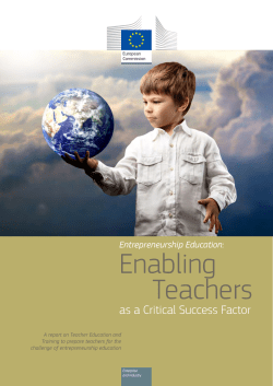 Entrepreneurship Education - European Commission