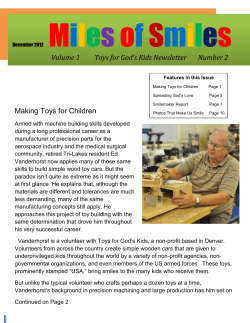 Making Toys for Children Volume 1 Toys for God`s Kids Newsletter
