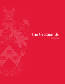 Graduates - July 2014 (PDF , 494kb)
