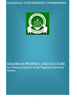 Final Nigerian Peoples and Culture
