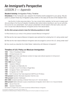 An Immigrant`s Perspective - National Museum of Mexican Art