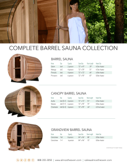 complete barrel sauna collection