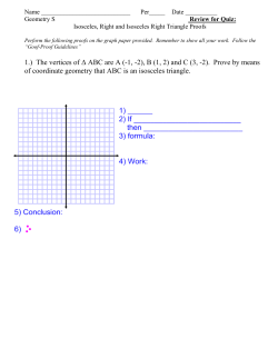 1.) The vertices of &Delta; ABC are A (-1, -2), B (1, 2) and C (3,