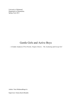 Gentle Girls and Active Boys