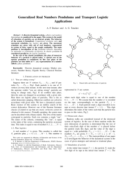 Generalized Real Numbers Pendulums and Transport