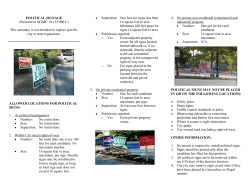 Signs - Political - City of Mountlake Terrace