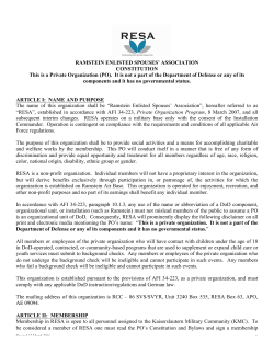 Constitution - Ramstein Enlisted Spouses` Association