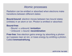 Atomic processes